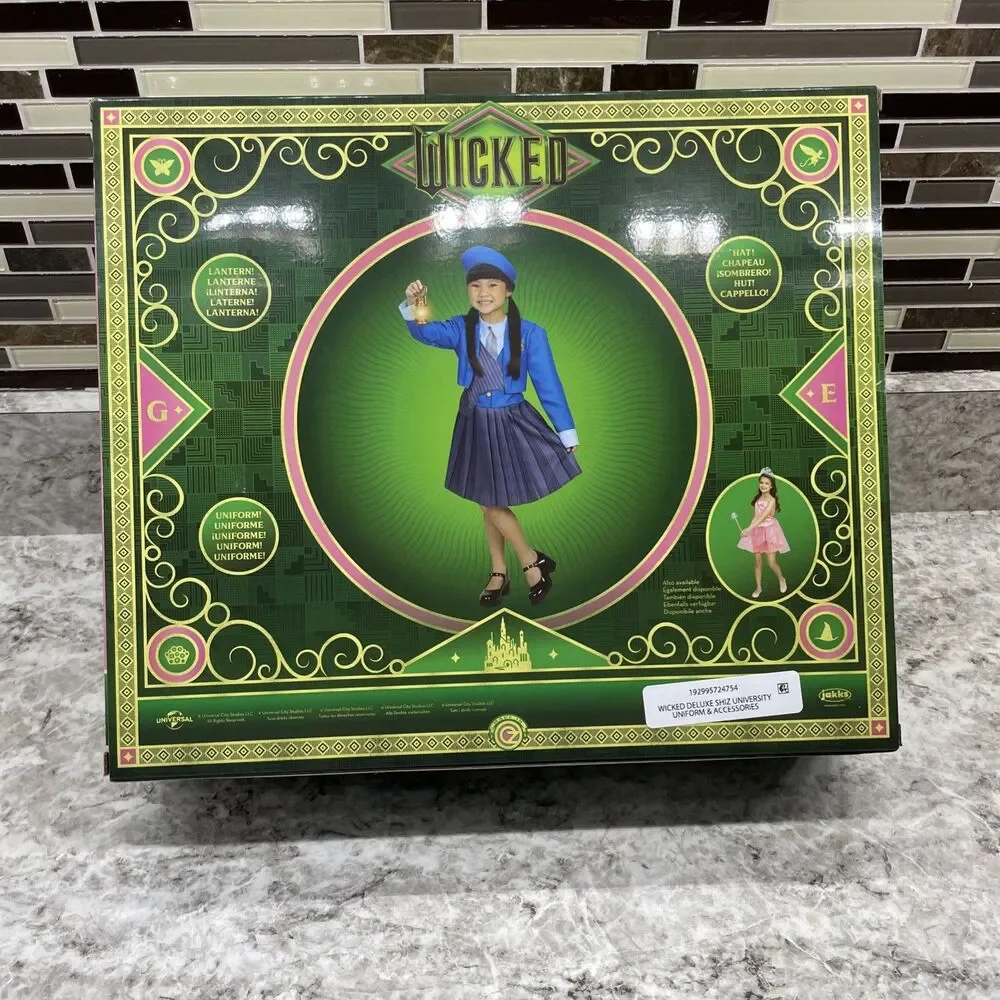 Universal's Wicked Deluxe Shiz University Uniform & Accessories Child Dress Set